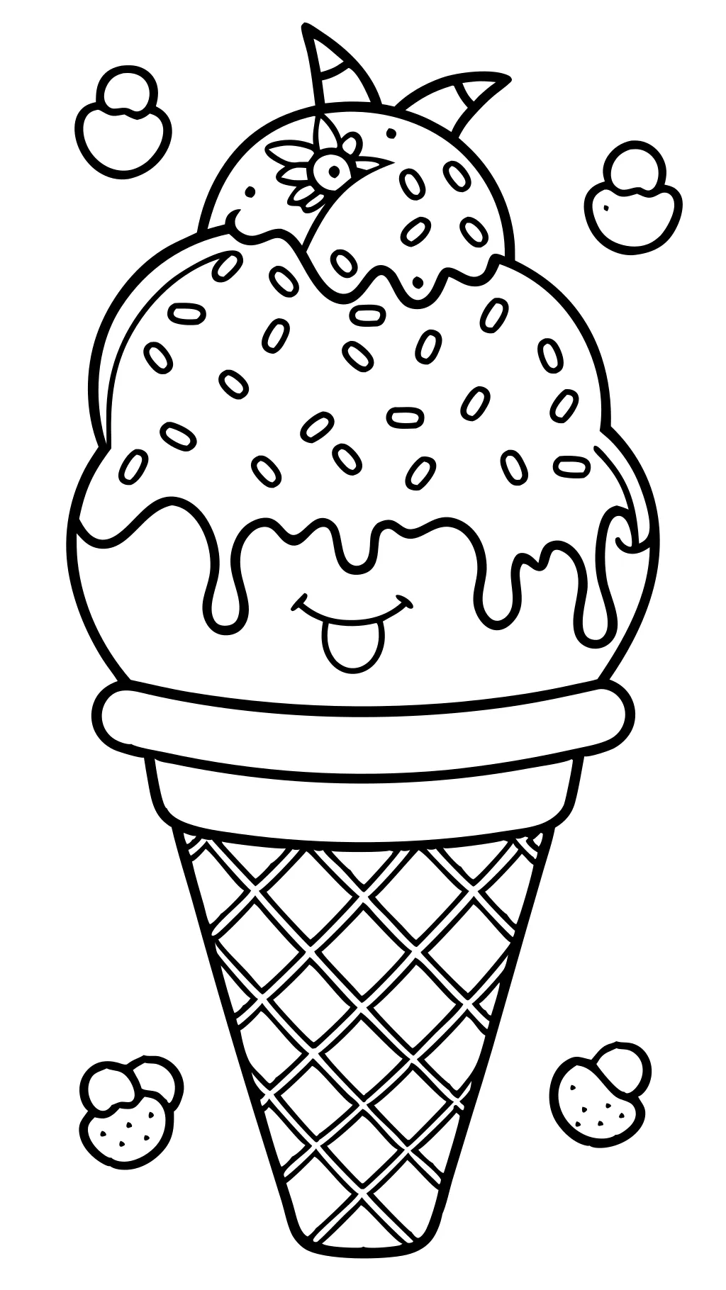 ice cream coloring pages printable